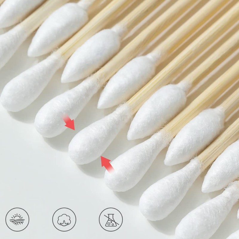 Bamboo Cotton Swabs Double Head